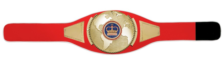 CHAMPIONSHIP BELT PROGLOBE/G/BLUGEMG - AVAILABLE IN 6+ COLOURS